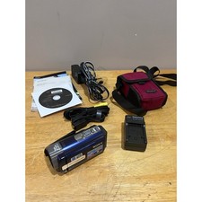 Sony Handycam DCR-SX45 Blue Digital Camcorder 70x Zoom Carl Zeiss Bundle