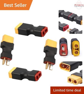 RC Battery Adapter 4pcs XT60 Male Female T Plug Converter for Power Supply