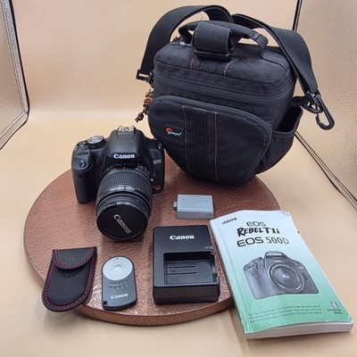 Canon EOS Rebel T1i 500D DSLR Camera with 18-55mm IS Lens Lowepro Bag Bundle