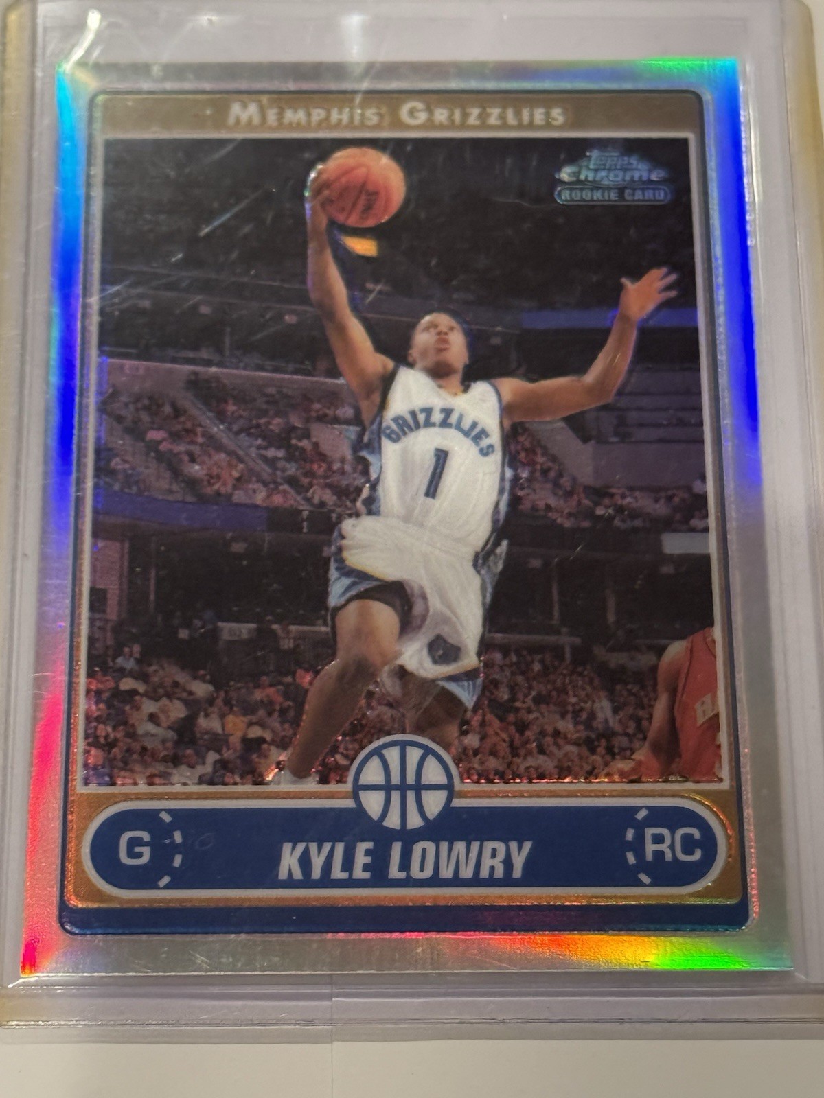 2006-07 Topps Chrome Silver Refractor 162 - Kyle Lowry #162 (RC) 052/199