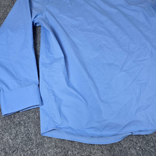 Kenneth Cole Dress Shirt Light Blue Button Down Long Sleeve Menswear - Picture 12 of 13