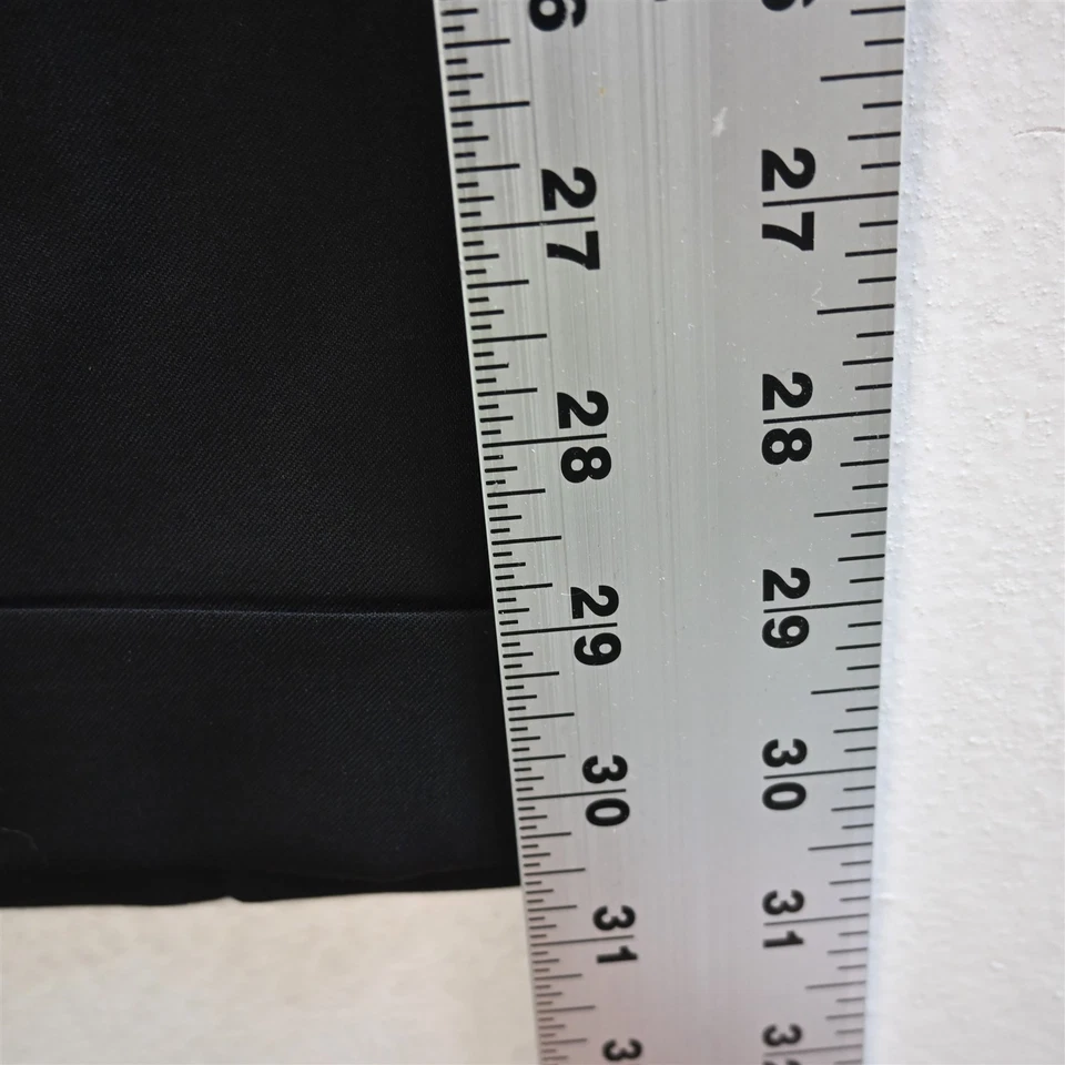 Calça masculina Ermenegildo Zegna 32x30 preta 100% lã algemada rom frente plana - Imagem 4 de 4