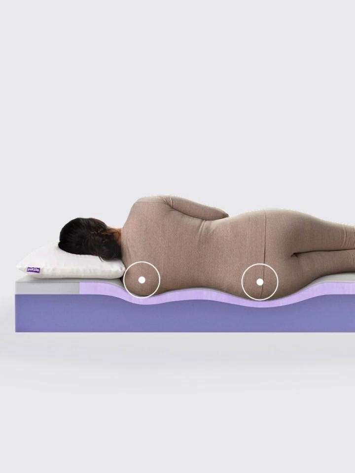 purpleflex mattress, purple mattress queen, lightly preused - Image 2 of 3