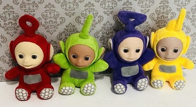 Teletubbies Plüsch-Paket x 4, 7 Zoll Stofftiere Tinky Winky Dipsy La La & Po B3