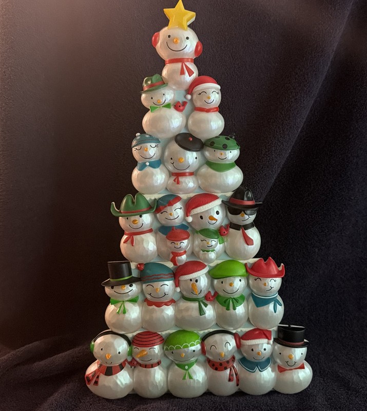 Hallmark 2014 Concert Snowman Tree Complete set with Conductor
