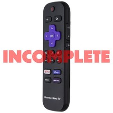 INCOMPLETE Hisense Roku Remote w/ Netflix/Disney /AppleTV /HBOMax Keys RC-ALIR 