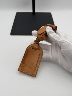 Authentic Louis Vuitton Vachetta Leather Luggage Tag $100 MSRP