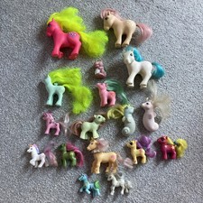 Big Bundle G1 G2 G3 My Little Ponies Seahorses + Dragon Spike & Baby Schoolbag 