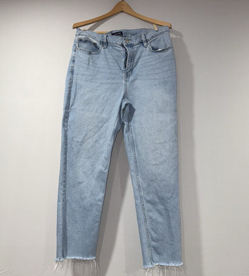 Calvin Klein Women's Straight Leg Light Wash Blue Denim Jeans | Size 14