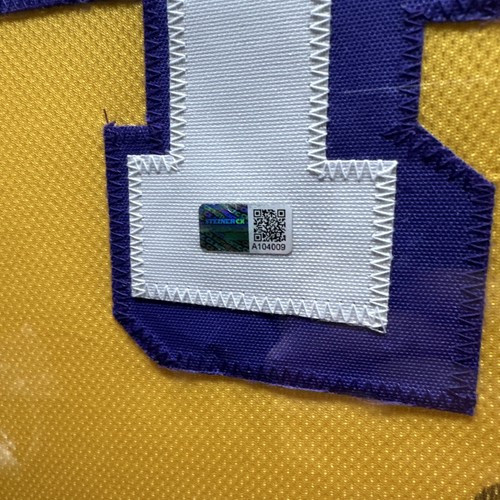 Jerry West Autographed Los Angeles Lakers Framed Handprint Jersey Steiner CX - Picture 5 of 6