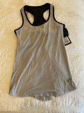 TLF Apparel Women's Racerback Athletic Tank Top Black Bra Open Back Design SizeM