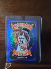 2021-22 Panini Donruss Optic - Winner Stays Tim Duncan #19 Purple Prizm