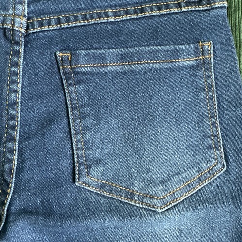 Wallflower Hailey Flare Jeans Youth Girl 10 Blue Snaps Fly Whiskered Stretc NEW - Picture 8 of 10