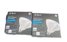 LOT OF 2 GE Cync Full Color Direct Connect Smart Bulb PAR38 90-Watt Dimmable NEW