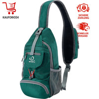 Brusttasche Sling Bag Faltbar Crossbody Rucksack Schultertasche Herren Damen