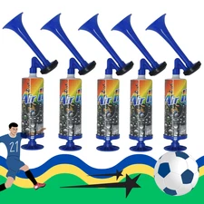 5 Pack Air Horn 12" Hand Push Air Horn Manual Loud Horn for Sports Parties New
