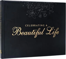 Celebration of Life Guest Book – Funeral Guest Book for Memorial Service | in Lo