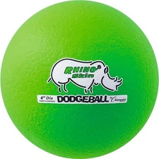 Champion Sports RXD6NGN 6.3 in. Rhino Skin Ball  Neon Green