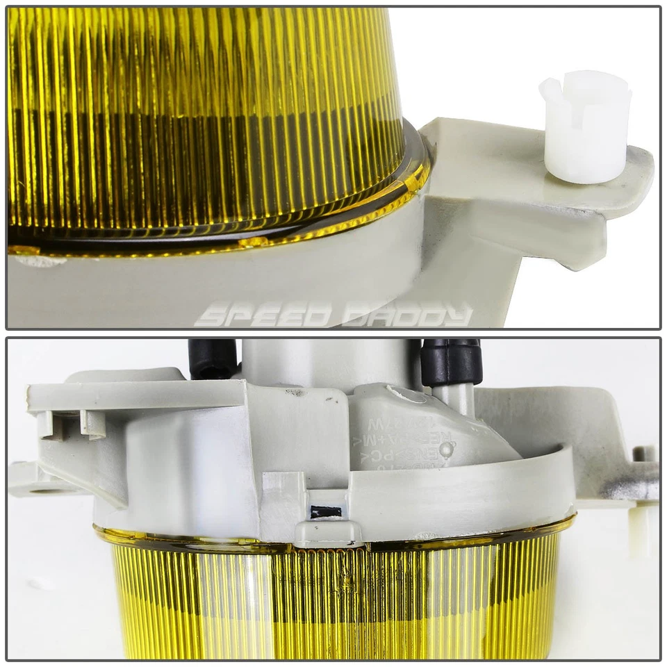 PARA 93-95 HONDA CIVIC DEL SOL LENTE ÁMBAR PARACHOQUES DELANTERO LUCES ANTINIEBLA CONDUCCIÓN Foto 3 de 4