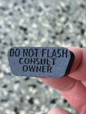 "DO NOT FLASH CONSULT OWNER" OBD2 Port Cover OBDII - FREE SHIPPING!