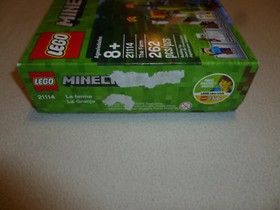 BOXED LEGO MINECRAFT 21114 THE FARM SET COMPLETE 262 PCS MINI FIGS SKELETON COW 