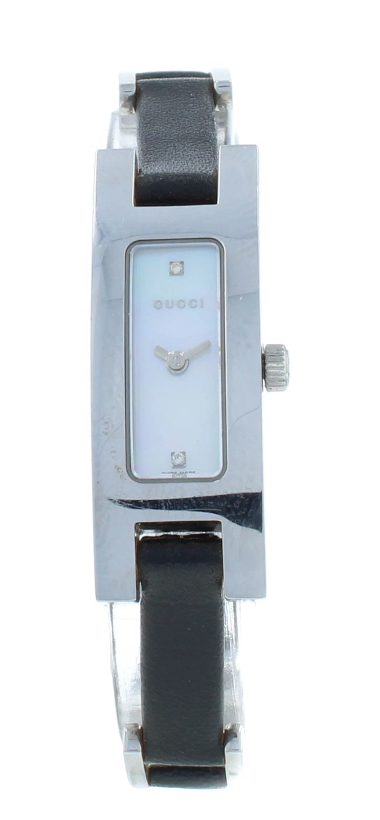 Montre pour femme Gucci série 3900L en acier inoxydable 12 mm cadran à quartz MOP YA039523
