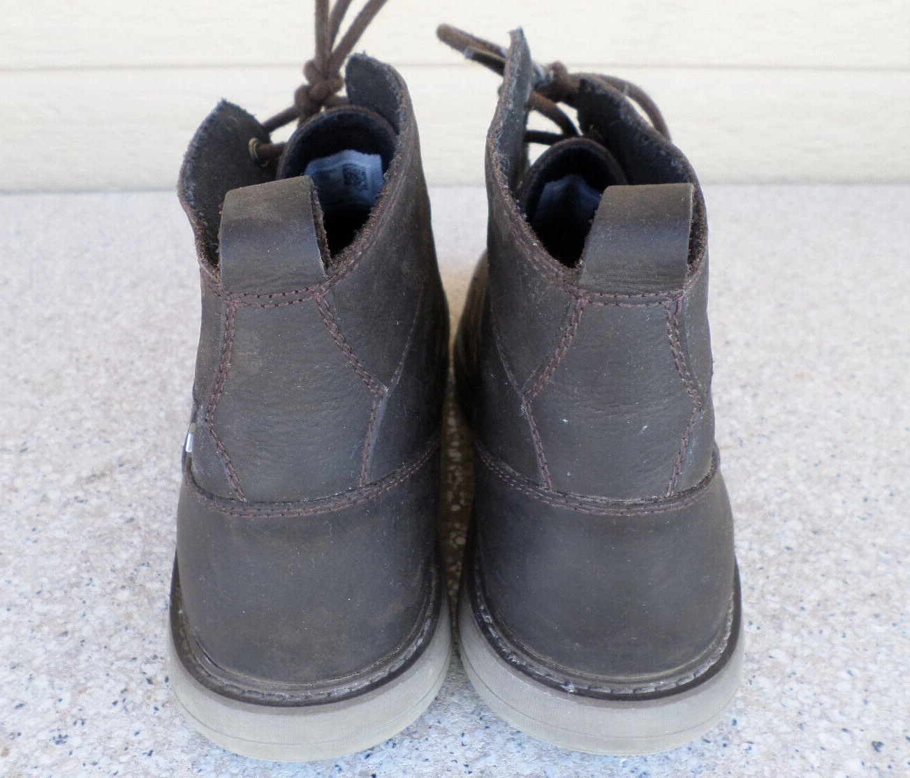 merrell world vue dark waterproof leather lace up chukka boots