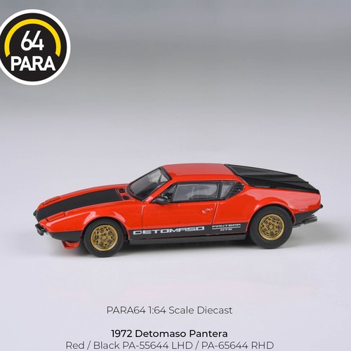 Paragon PARA64 1/64 1972 De Tomaso Pantera Red / Black - Lights down Neu PARA 64 - Bild 3 von 6
