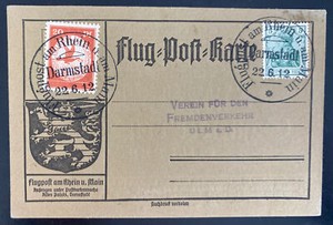 Free Shipping In Us 1912 Darmstadt Germany Schwaben Zeppelin Lz 10 Flight  Airmail Pc Cover To Ulm Men's And Women's Suit Prices -Pa-Rembang.go.id