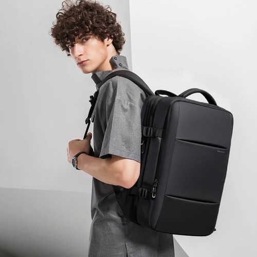BANGE Zaino per Laptop 37L/45L Borsa da Viaggio Impermeabile per Uomo - 17,3" Laptop - Foto 7 di 15