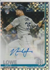 Nate Nathaniel Lowe 2019 Topps Chrome Auto Xfractor Refractor 051/125 CUA-NLO