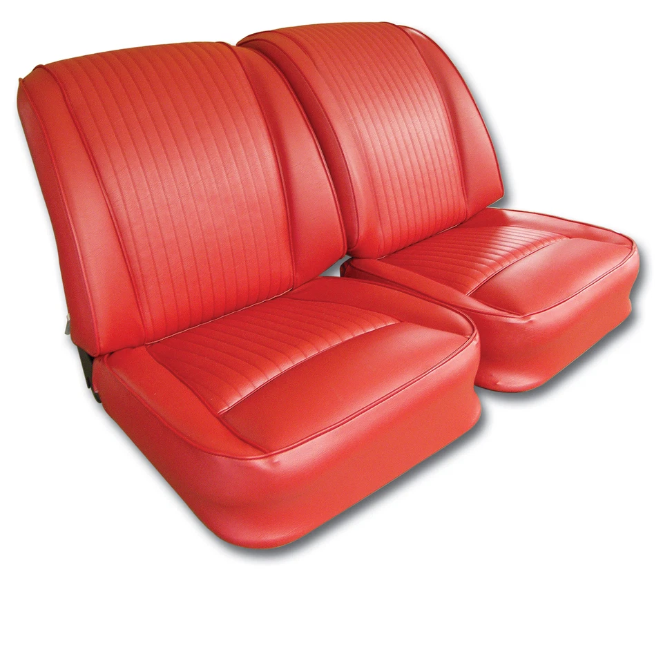 Corvette C1 Vinyl Seat Covers Red 1962 Foto 2 de 4