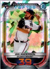 2021 Bowman Scouts Top 100 Atomic Refractor /150 Ian Anderson #BTP-39 Rookie RC