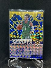 2020 Mosaic Tyrell Terry Rookie Scripts Auto Gold #RS-TYT Mavericks