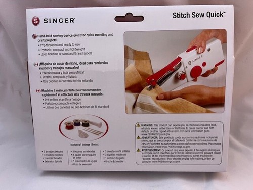 New Singer Stitch Sew Quick Hanheld Cordless Mending Machine  - Picture 2 of 4