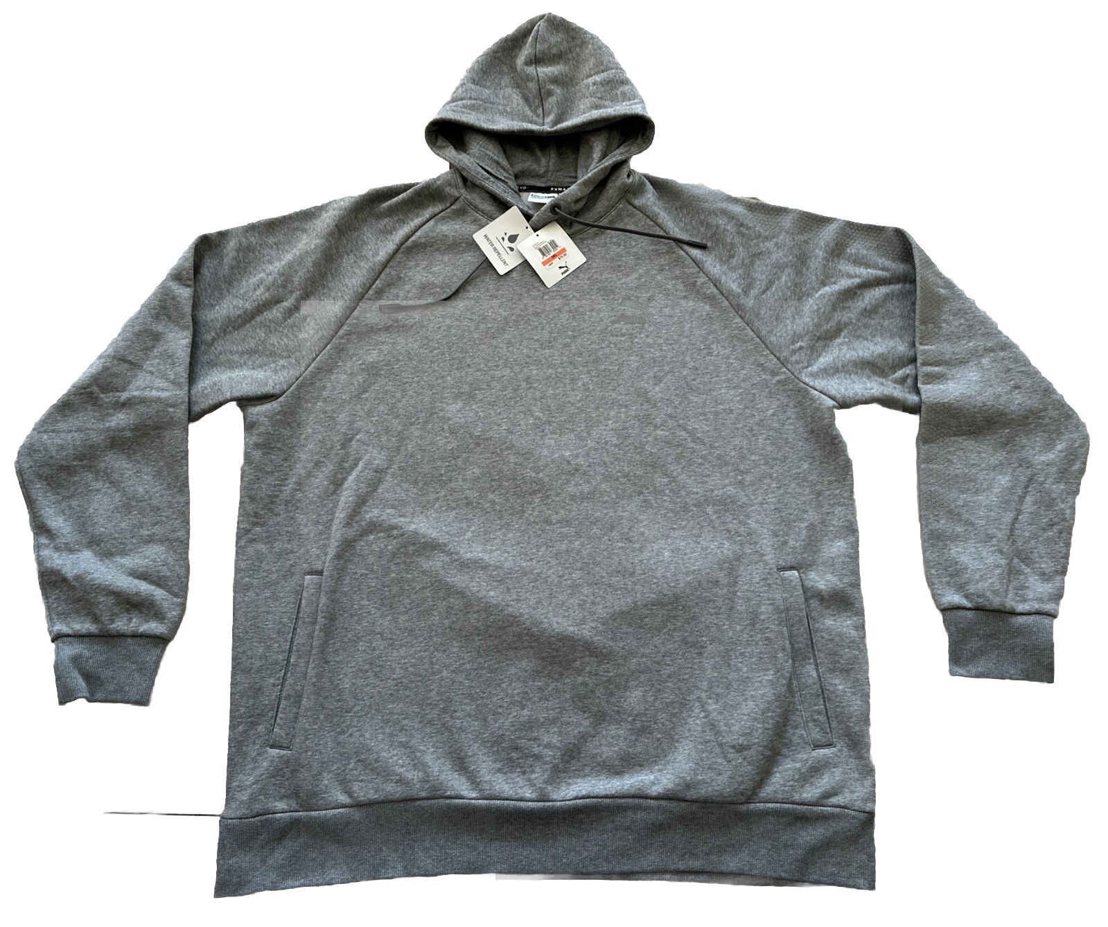 Puma Men’s Heather Gray Evo Core Hoodie 3X-Large Kangaroo Pockets MSRP: $70 New