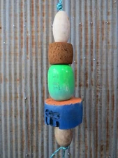 5 Old Fish Net Floats 22 Inches Long Fishing Buoys Bouys Tiki Hut Bar  -(SF477)