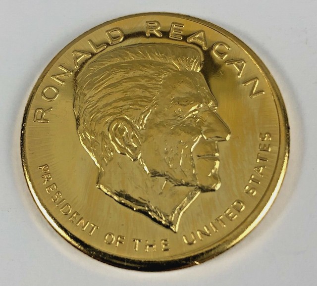 Ronald Reagan 1981 Presidential Inauguration Commemorative Bronze Coin