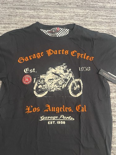 New Christian Audigier Garage Parts Motorcycle Racer Shirt Large All Over Print - Picture 5 of 20