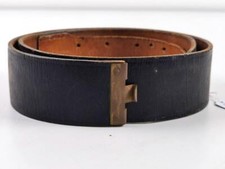 Lackleder Koppelriemen zum Waffenrock der Wehrmacht. Weich, Gesamtl&auml;nge 94cm