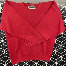 Vintage Levi Strauss CO Red Crewneck Sweatshirt Made in USA Size Large Skater