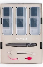 Mezaik Black Fiber 360pcs Super Hard Set with Primer & Cutter Japan Eyelid Tape