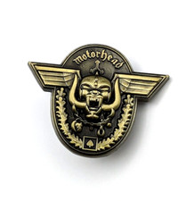 Motörhead " Hammered " Premium METAL Enamel Pin Motorhead Heavy Metal Brooch Pin