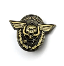 Motörhead " Hammered " Premium METAL Enamel Pin Motorhead Heavy Metal Brooch Pin