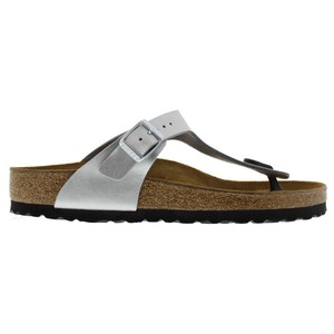 Birkenstock Gizeh Silver Womens Sandals | eBay