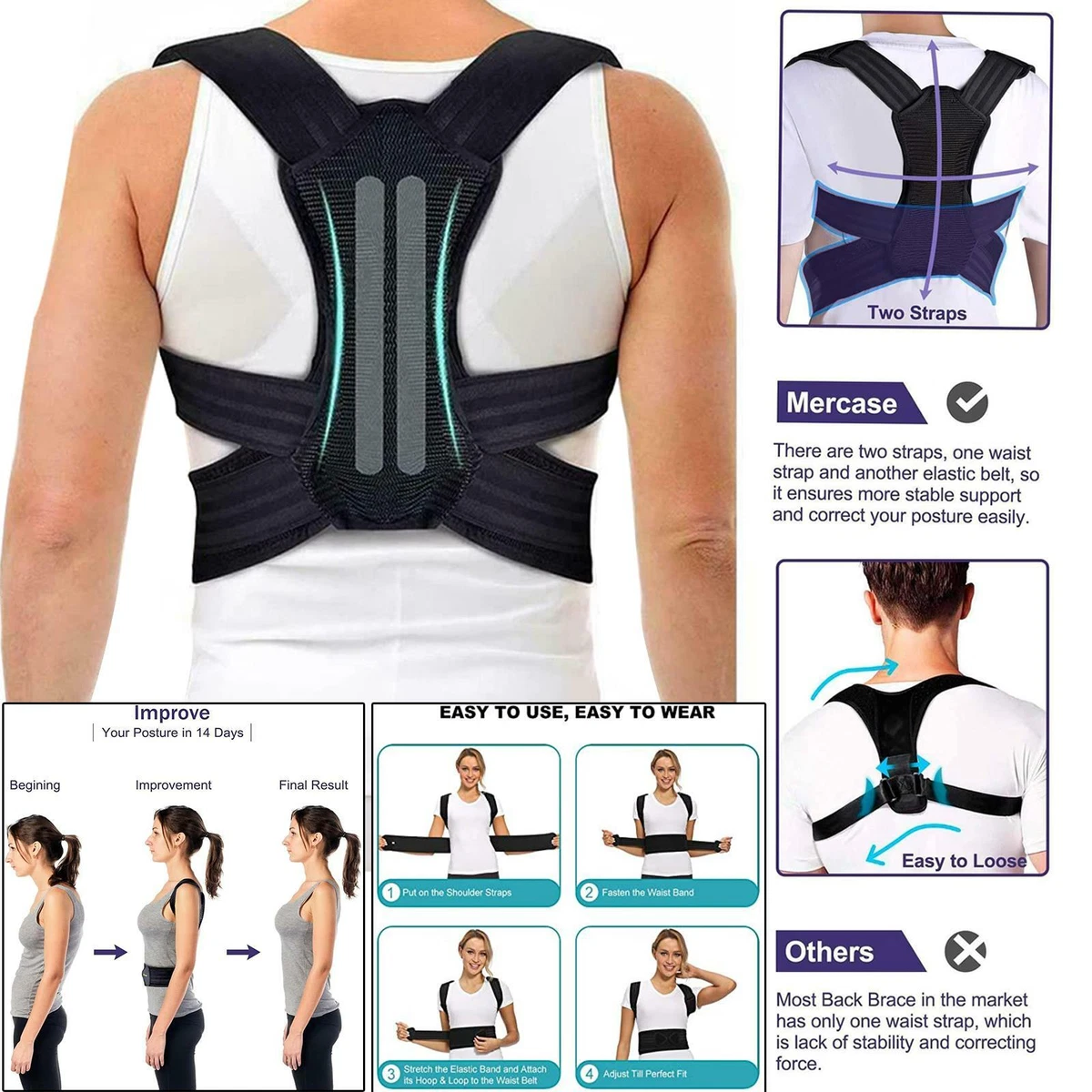 Back Posture Corrector Posture Support Brace 