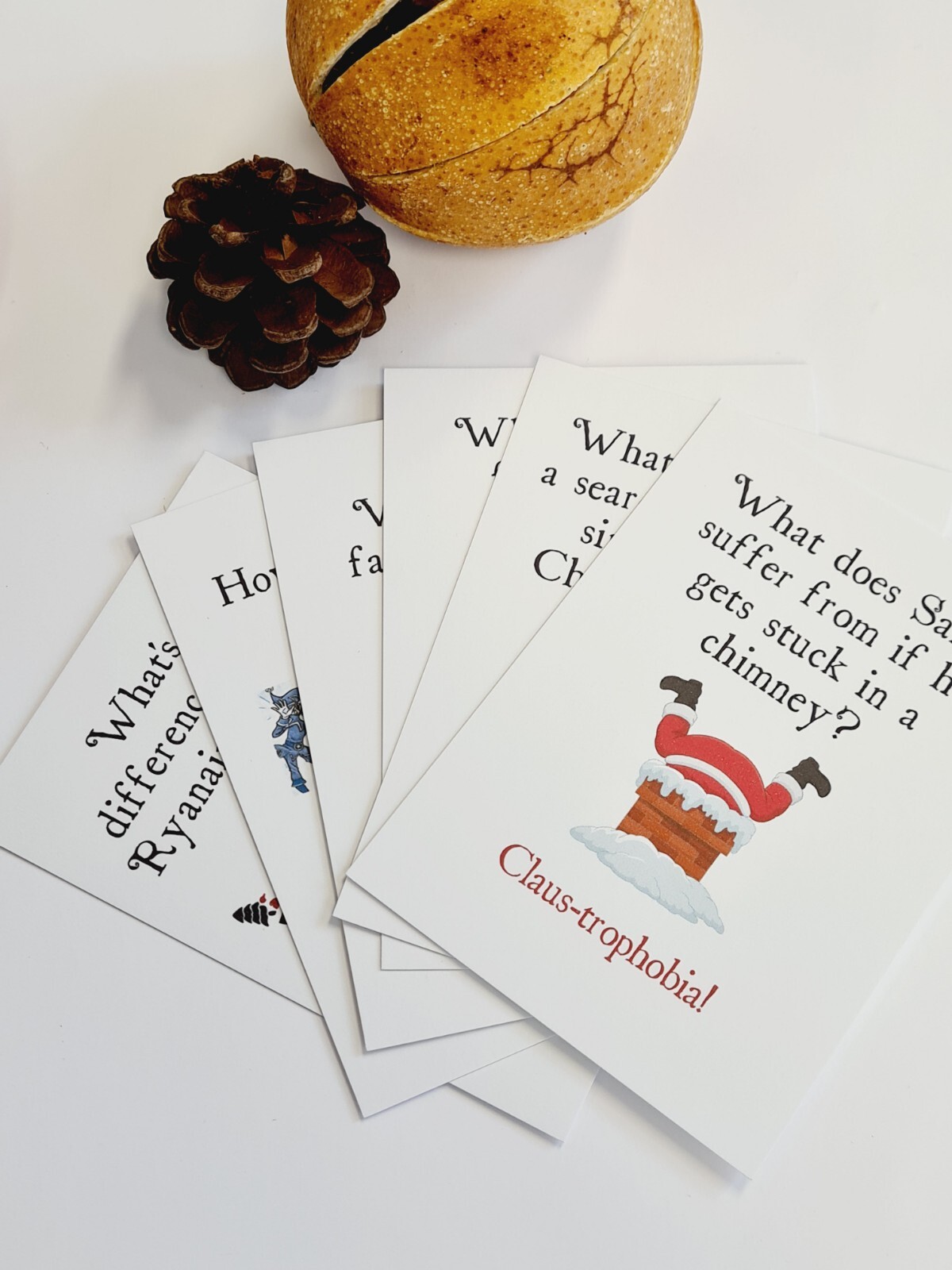 Christmas Jokes Cards Xmas Eve Box Fillers Games Kids Adults Stocking