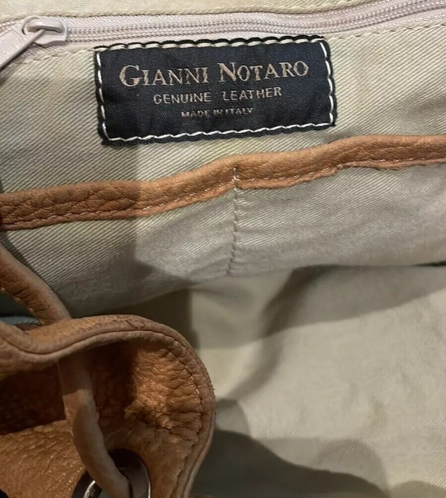 Gianni Notaro Large Genuine Leather Backpack Festival Bag  display picture 1