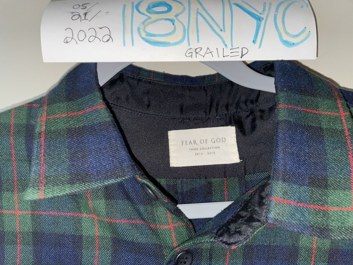 Rare FEAR OF GOD Mainline Third Collection Green Tartan Rare FEAR OF GOD Mainline Third Collection Green Tartan