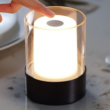 LED 4" Mini Cordless Table Lamp 2 Pack, Outdoor Waterproof Lamp, Rechargeable...